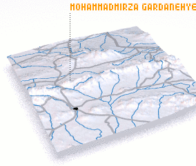 3d view of Gardaneh-ye Moḩammad Mīrzā